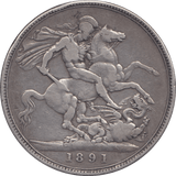 1891 CROWN ( FINE ) 3 - Crown - Cambridgeshire Coins