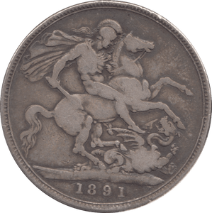 1891 CROWN ( FINE ) 6 - Crown - Cambridgeshire Coins