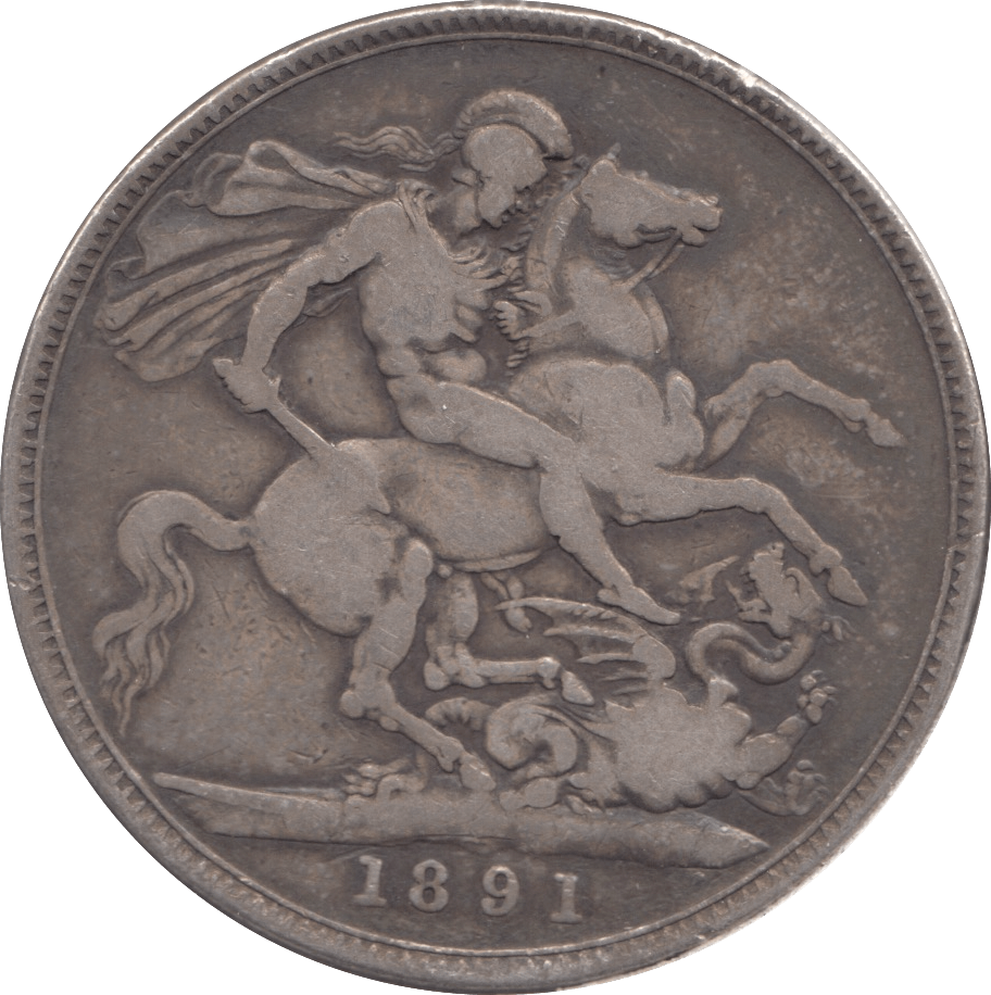 1891 CROWN ( FINE ) 6 - Crown - Cambridgeshire Coins