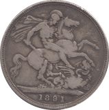 1891 CROWN ( FINE ) 6 - Crown - Cambridgeshire Coins