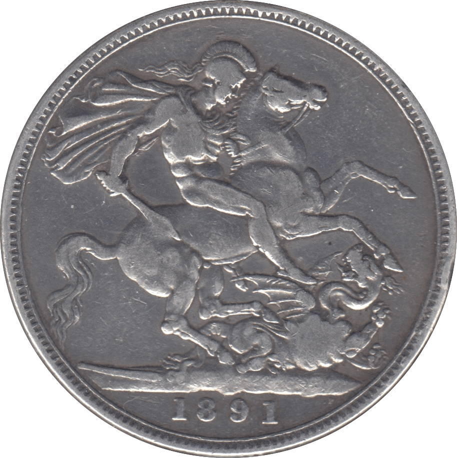 1891 CROWN ( FINE ) 6 - CROWN - Cambridgeshire Coins