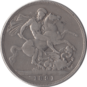 1891 CROWN ( FINE ) - Crown - Cambridgeshire Coins