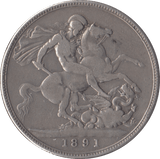 1891 CROWN ( FINE ) - Crown - Cambridgeshire Coins
