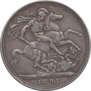1891 CROWN ( GF ) 2 - Crown - Cambridgeshire Coins