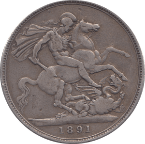 1891 CROWN ( GF ) 3 - Crown - Cambridgeshire Coins