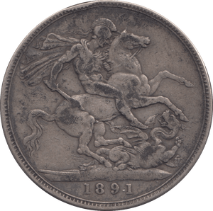 1891 CROWN ( GF ) 8 - Crown - Cambridgeshire Coins