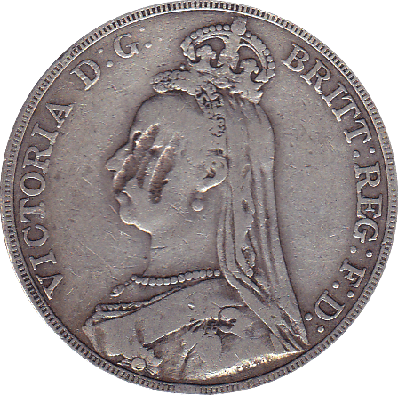 1891 CROWN ( GF ) B - Crown - Cambridgeshire Coins