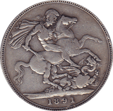 1891 CROWN ( GF ) B - Crown - Cambridgeshire Coins