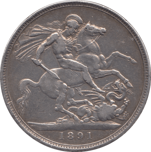1891 CROWN ( GF ) - Crown - Cambridgeshire Coins