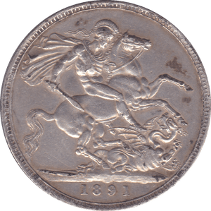 1891 CROWN ( GVF ) B - Crown - Cambridgeshire Coins
