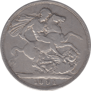 1891 CROWN ( NF ) 2 - CROWN - Cambridgeshire Coins