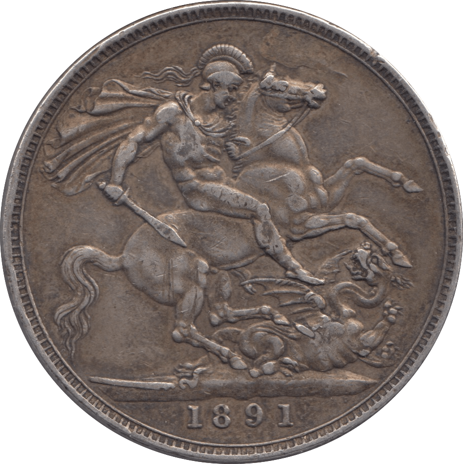 1891 CROWN ( VF ) 5 - CROWN - Cambridgeshire Coins