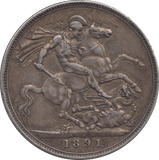 1891 CROWN ( VF ) 5 - CROWN - Cambridgeshire Coins