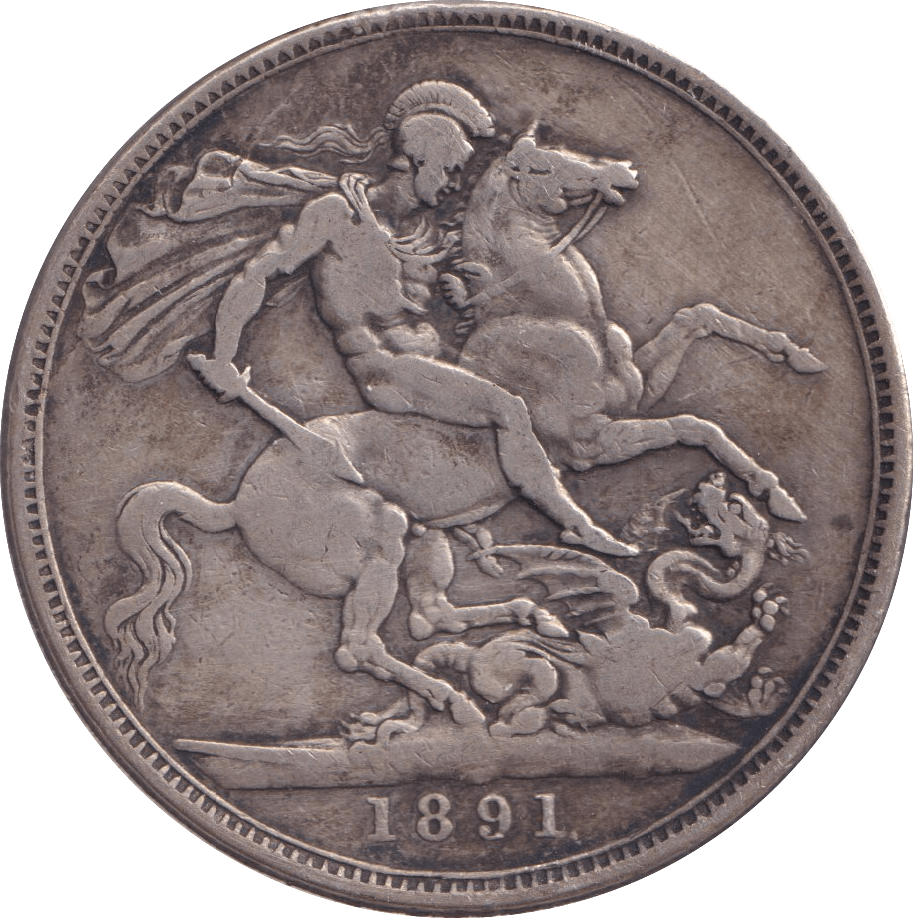 1891 CROWN ( VF ) - CROWN - Cambridgeshire Coins