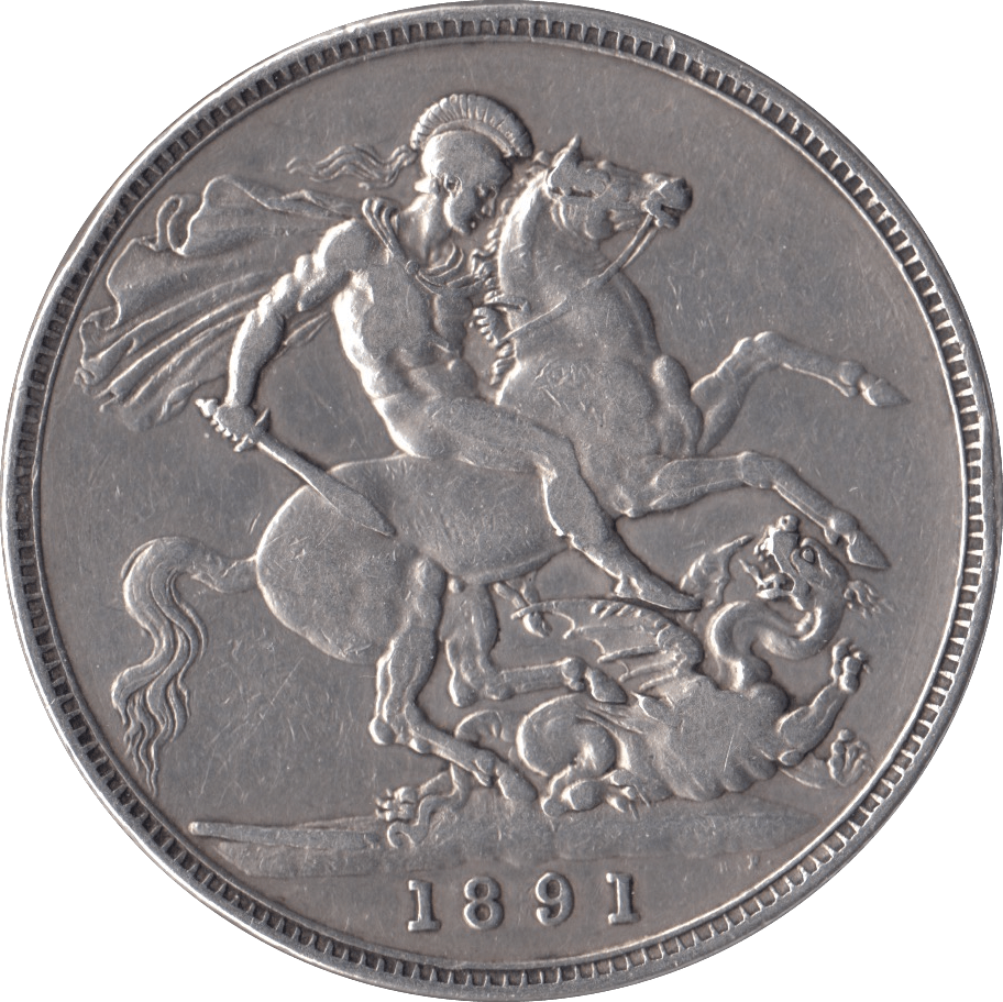 1891 CROWN ( VF ) - Crown - Cambridgeshire Coins