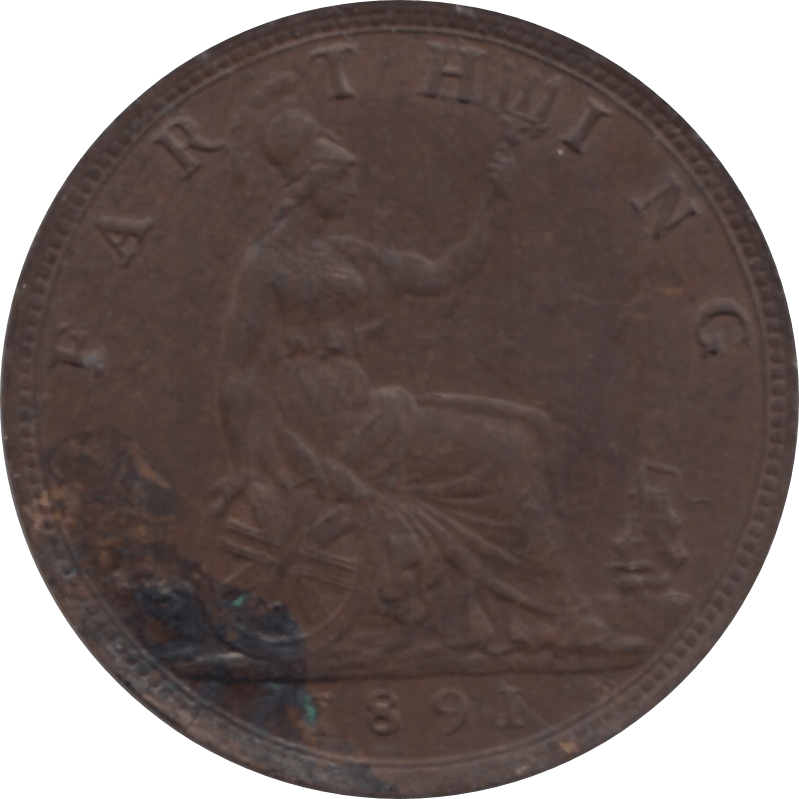 1891 FARHTING 2 ( AUNC ) 64 - Farthing - Cambridgeshire Coins