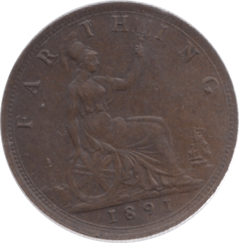 1891 FARTHING ( EF ) 18 - Farthing - Cambridgeshire Coins