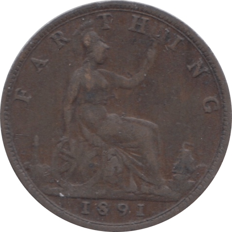 1891 FARTHING ( FAIR ) - Farthing - Cambridgeshire Coins
