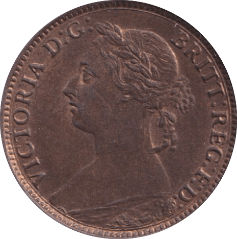 1891 FARTHING ( UNC ) - Farthing - Cambridgeshire Coins