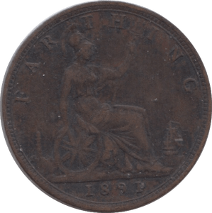 1891 FARTHING ( VF ) - Farthing - Cambridgeshire Coins