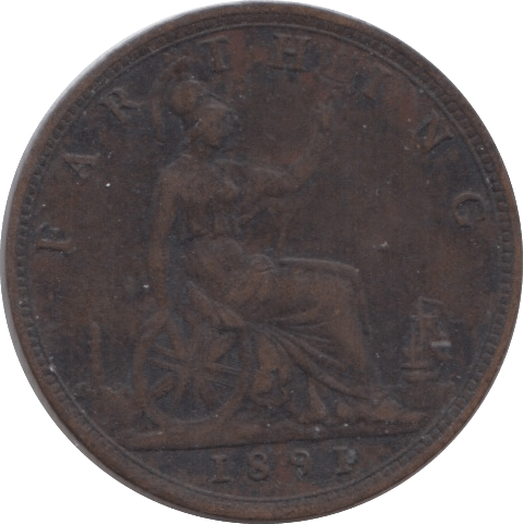 1891 FARTHING ( VF ) - Farthing - Cambridgeshire Coins