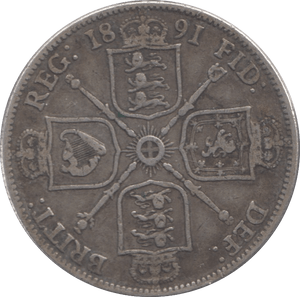 1891 FLORIN ( GF ) - Florin - Cambridgeshire Coins