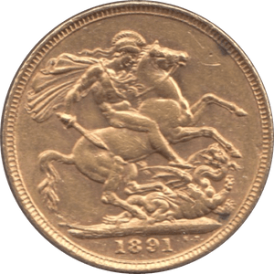 1891 GOLD SOVEREIGN ( EF ) I - Sovereign - Cambridgeshire Coins
