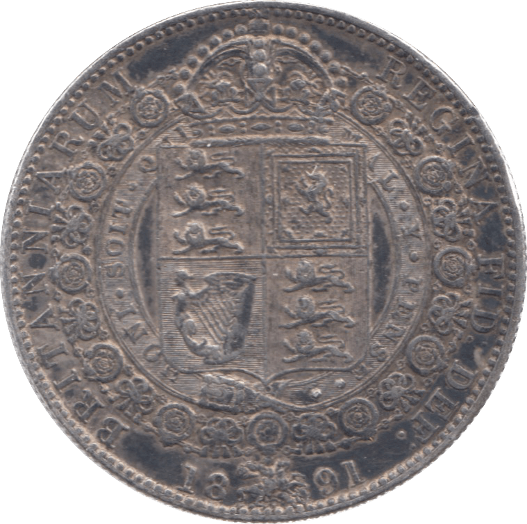 1891 HALFCROWN ( GF ) 7 - Halfcrown - Cambridgeshire Coins