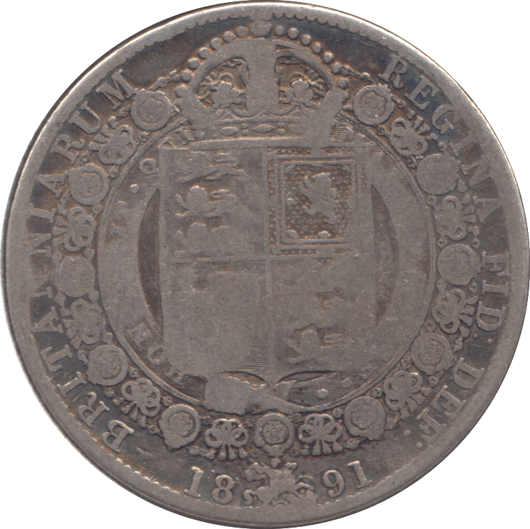 1891 HALFCROWN ( NF ) 2 - Halfcrown - Cambridgeshire Coins