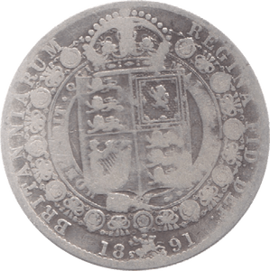 1891 HALFCROWN ( NF ) 6 - Halfcrown - Cambridgeshire Coins