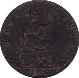 1891 HALFPENNY ( AUNC ) B - Halfpenny - Cambridgeshire Coins