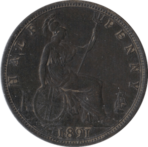 1891 HALFPENNY ( GF ) - Halfpenny - Cambridgeshire Coins
