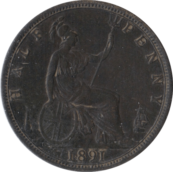 1891 HALFPENNY ( GF ) - Halfpenny - Cambridgeshire Coins