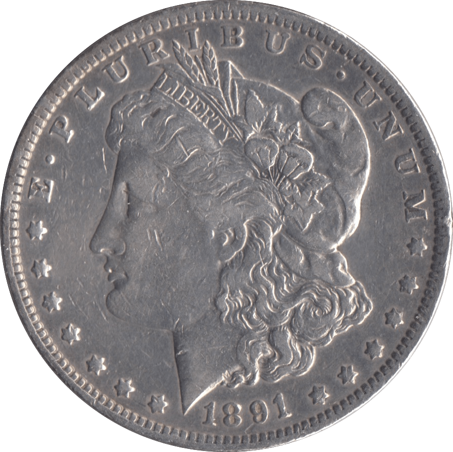 1891 MORGAN DOLLAR USA NEW ORLEANS MINT - SILVER WORLD COINS - Cambridgeshire Coins
