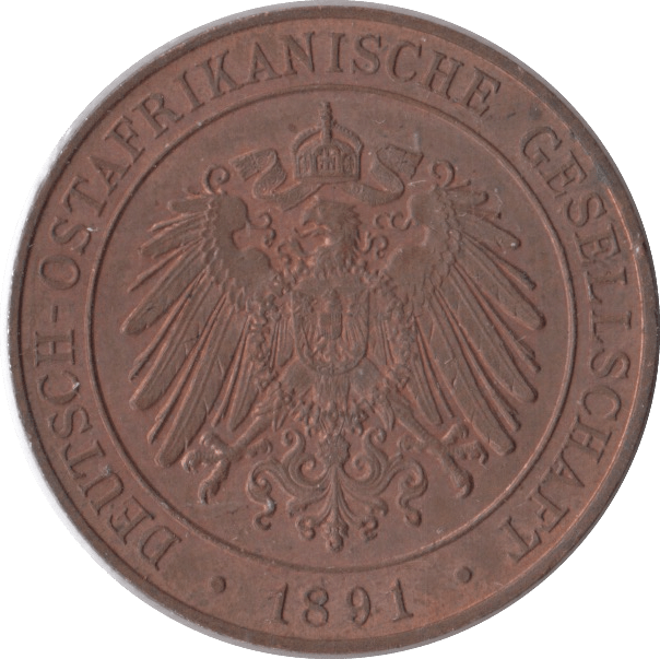 1891 ONE PESA GERMAN EAST AFRICA - WORLD COINS - Cambridgeshire Coins