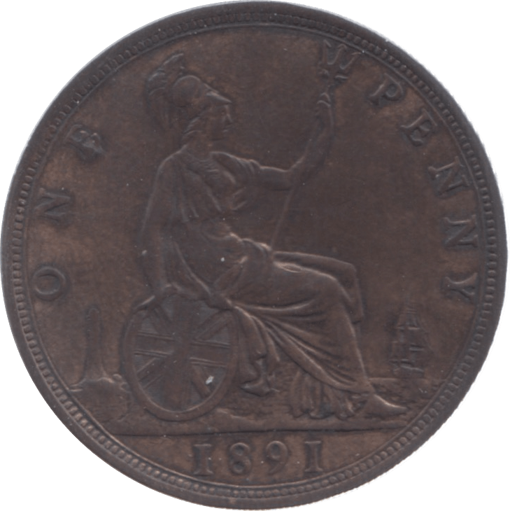 1891 PENNY ( GVF ) 7 - Penny - Cambridgeshire Coins