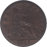 1891 PENNY ( GVF ) 7 - Penny - Cambridgeshire Coins