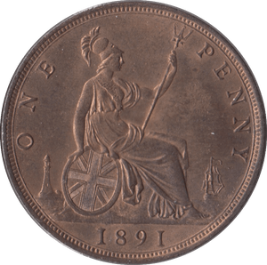 1891 PENNY ( UNC ) - Penny - Cambridgeshire Coins