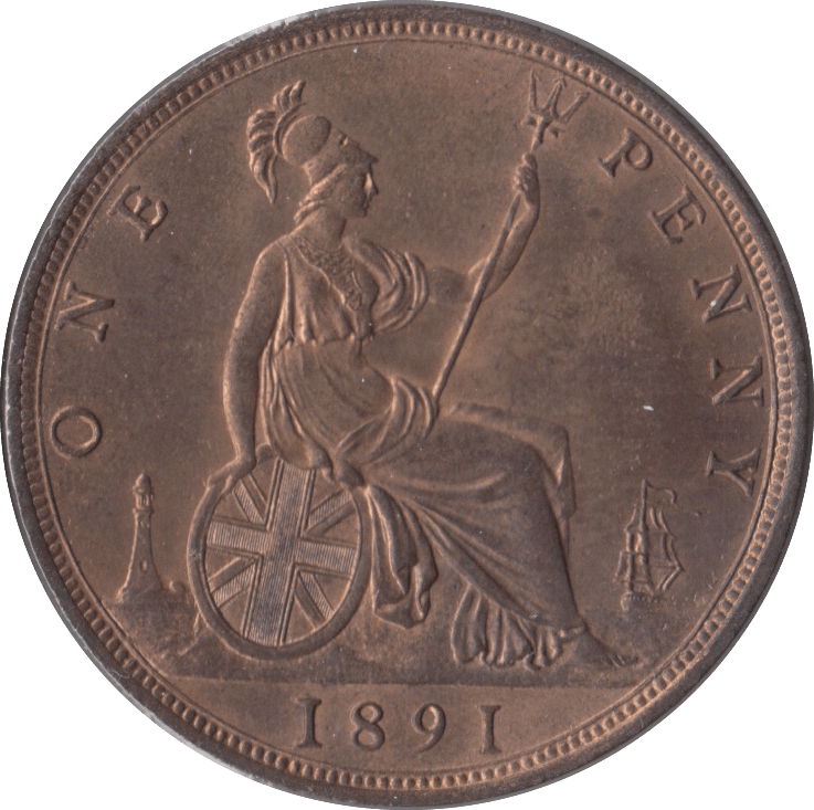 1891 PENNY ( UNC ) - Penny - Cambridgeshire Coins