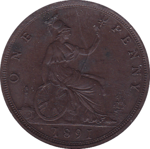 1891 PENNY ( UNC ) - Penny - Cambridgeshire Coins