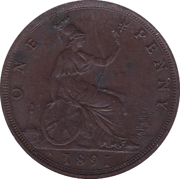 1891 PENNY ( UNC ) - Penny - Cambridgeshire Coins