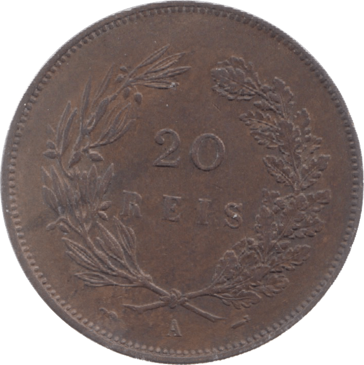 1891 PORTUGAL 20 REIS - WORLD COINS - Cambridgeshire Coins