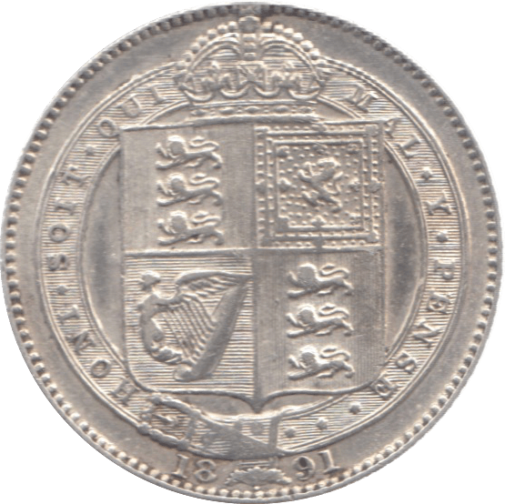 1891 SHILLING ( EF ) - Shilling - Cambridgeshire Coins