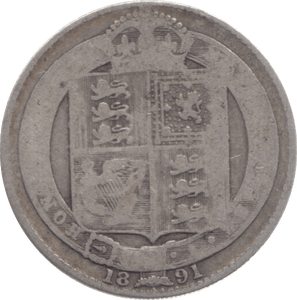 1891 SHILLING ( NF ) 13 - Shilling - Cambridgeshire Coins