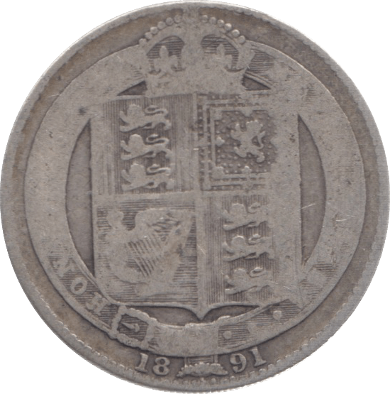 1891 SHILLING ( NF ) 13 - Shilling - Cambridgeshire Coins