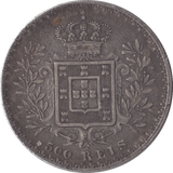 1891 SILVER 500 REIS PORTUGAL - SILVER WORLD COINS - Cambridgeshire Coins