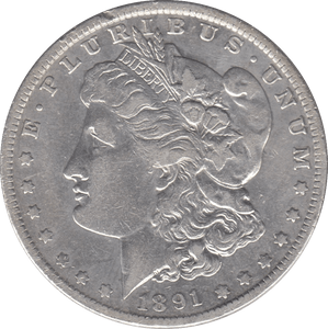 1891 SILVER MORGAN DOLLAR NEW ORLEANS USA - SILVER WORLD COINS - Cambridgeshire Coins