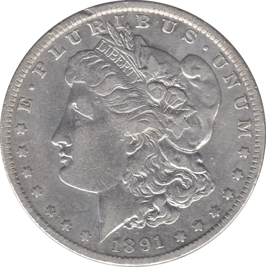 1891 SILVER MORGAN DOLLAR NEW ORLEANS USA - SILVER WORLD COINS - Cambridgeshire Coins