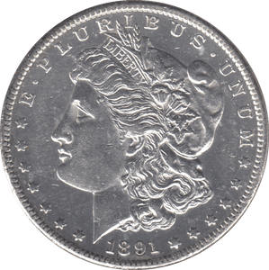 1891 SILVER MORGAN DOLLAR SAN FRANCISCO MINT - SILVER WORLD COINS - Cambridgeshire Coins