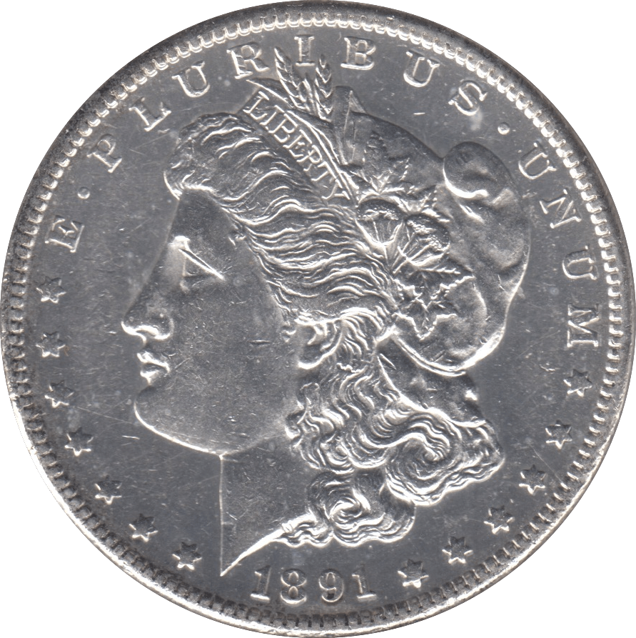 1891 SILVER MORGAN DOLLAR SAN FRANCISCO MINT - SILVER WORLD COINS - Cambridgeshire Coins